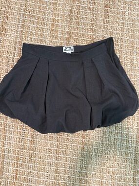 Target Black Bubble Skater Mini Skirt